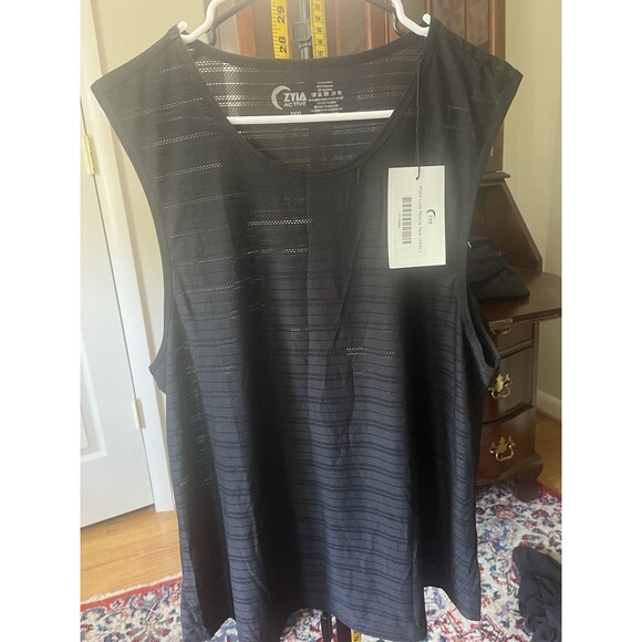 NWT Zyia Active Effortless Black Tank Top 3xl - Picture 1 of 5